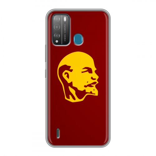 Дизайнерский силиконовый с усиленными углами чехол для Itel Vision 1 Pro Владимир Ленин