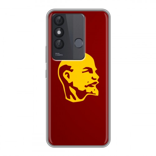 Дизайнерский силиконовый с усиленными углами чехол для Itel Vision 3 Plus Владимир Ленин
