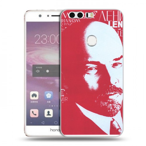 Дизайнерский пластиковый чехол для Huawei Honor 8 Владимир Ленин