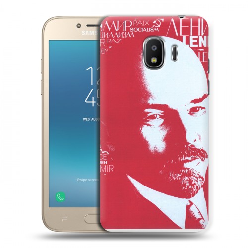 Дизайнерский пластиковый чехол для Samsung Galaxy J2 (2018) Владимир Ленин
