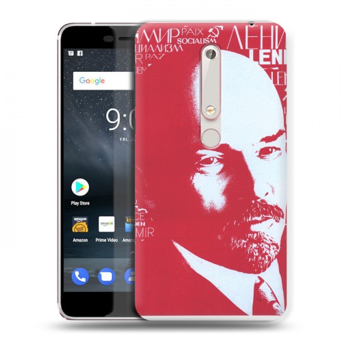 Дизайнерский пластиковый чехол для Nokia 6 (2018) Владимир Ленин