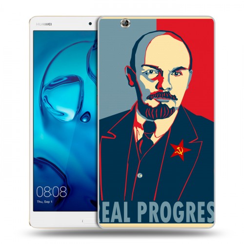 Дизайнерский силиконовый чехол для Huawei MediaPad M3 Владимир Ленин