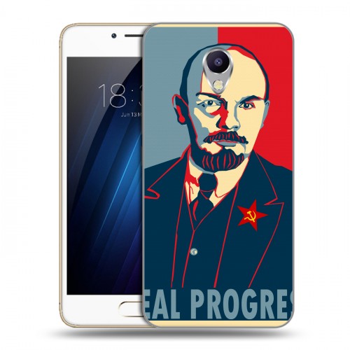 Дизайнерский силиконовый чехол для Meizu M5 Note Владимир Ленин