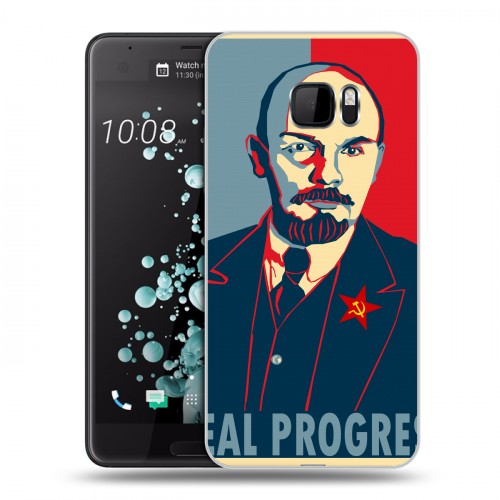 Дизайнерский пластиковый чехол для HTC U Ultra Владимир Ленин