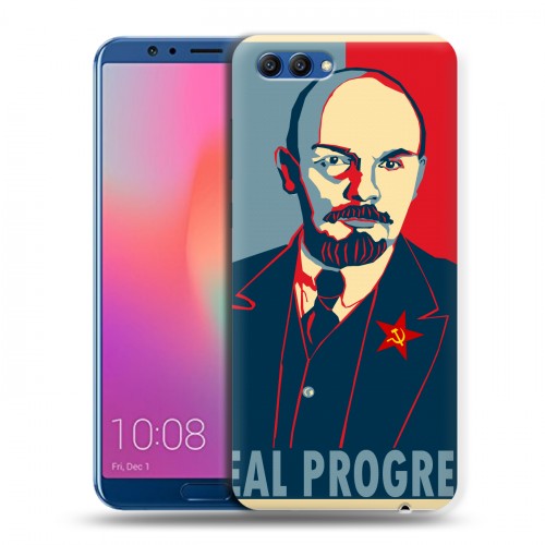 Дизайнерский пластиковый чехол для Huawei Honor View 10 Владимир Ленин
