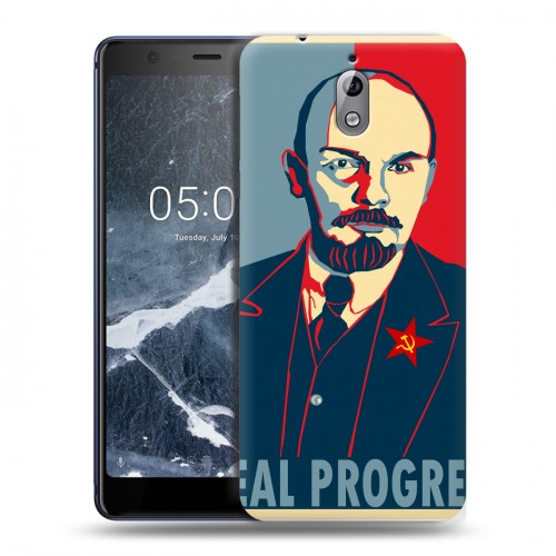 Дизайнерский силиконовый чехол для Nokia 3.1 Владимир Ленин