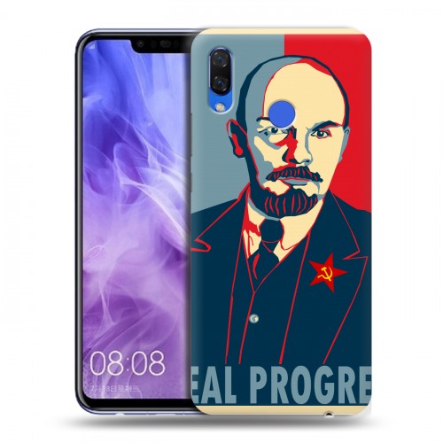 Дизайнерский пластиковый чехол для Huawei Nova 3i Владимир Ленин
