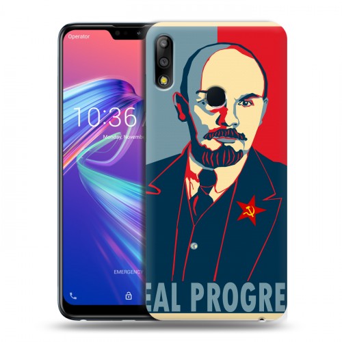 Дизайнерский пластиковый чехол для ASUS ZenFone Max Pro M2 Владимир Ленин