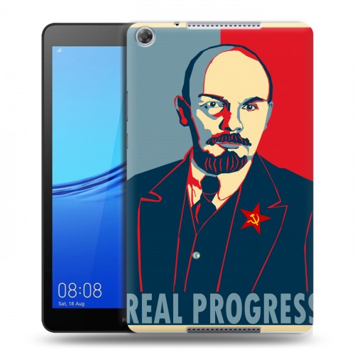 Дизайнерский силиконовый чехол для Huawei MediaPad M5 lite 8 Владимир Ленин