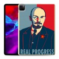 Дизайнерский силиконовый с усиленными углами чехол для Ipad Pro 11 (2020) Владимир Ленин