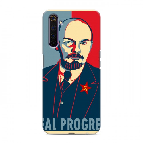 Дизайнерский силиконовый чехол для Realme 6 Pro Владимир Ленин