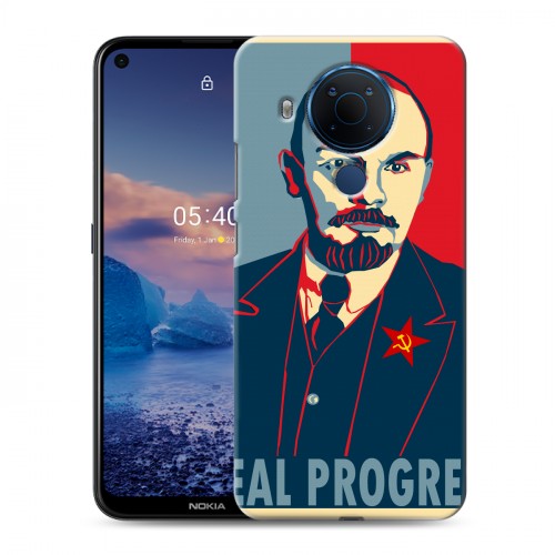 Дизайнерский силиконовый чехол для Nokia 5.4 Владимир Ленин