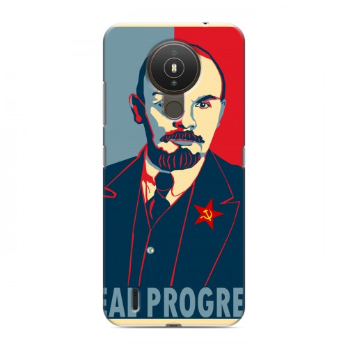 Дизайнерский силиконовый чехол для Nokia 1.4 Владимир Ленин