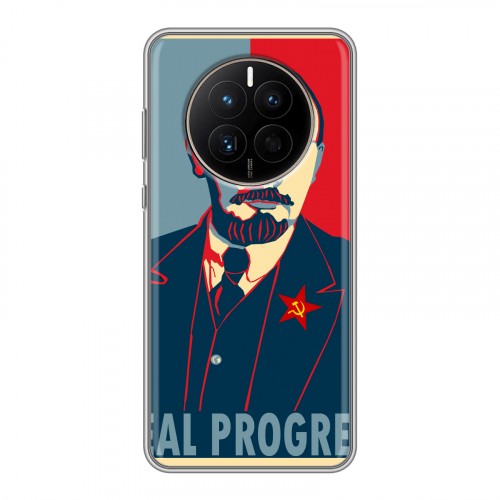 Дизайнерский силиконовый чехол для Huawei Mate 50 Владимир Ленин