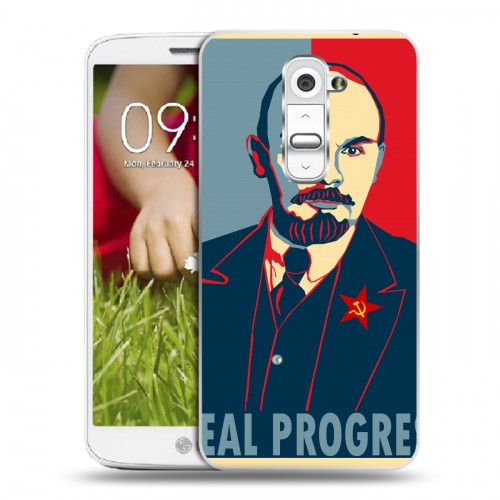 Дизайнерский пластиковый чехол для LG Optimus G2 mini Владимир Ленин