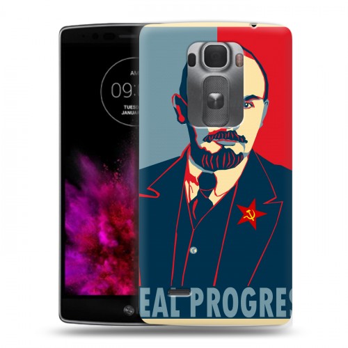 Дизайнерский пластиковый чехол для LG G Flex 2 Владимир Ленин