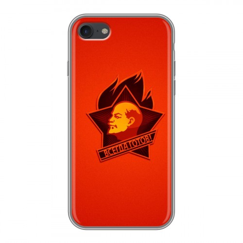 Дизайнерский силиконовый чехол для Iphone 7 Владимир Ленин