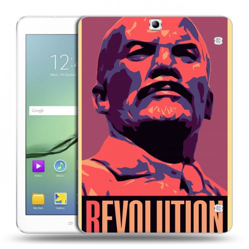 Дизайнерский силиконовый чехол для Samsung Galaxy Tab S2 9.7 Владимир Ленин