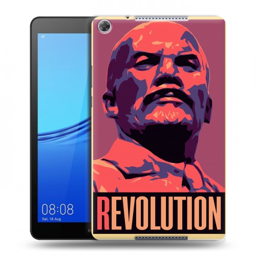 Дизайнерский силиконовый чехол для Huawei MediaPad M5 lite 8 Владимир Ленин