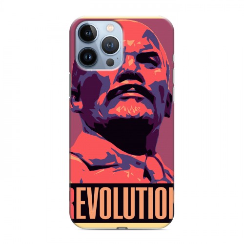 Дизайнерский силиконовый чехол для Iphone 13 Pro Max Владимир Ленин