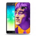 Дизайнерский силиконовый с усиленными углами чехол для Samsung Galaxy A3 (2017) Джон Леннон