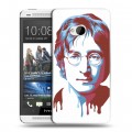 Дизайнерский пластиковый чехол для HTC One (M7) Dual SIM Джон Леннон