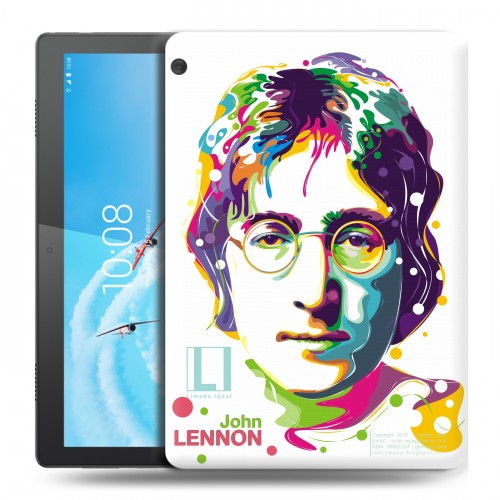 Дизайнерский силиконовый чехол для Lenovo Tab M10 Джон Леннон