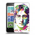 Дизайнерский пластиковый чехол для Nokia Lumia 630/635 Джон Леннон