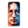 Дизайнерский силиконовый с усиленными углами чехол для Iphone 7 Джон Леннон