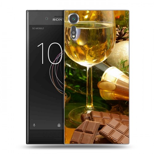 Дизайнерский пластиковый чехол для Sony Xperia XZs Новогодние бокалы