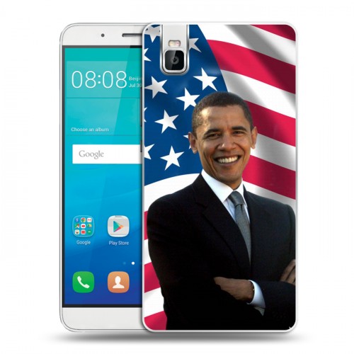 Дизайнерский пластиковый чехол для Huawei ShotX Барак Обама