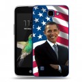 Дизайнерский пластиковый чехол для LG K4 Барак Обама