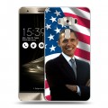 Дизайнерский пластиковый чехол для Asus ZenFone 3 Deluxe Барак Обама