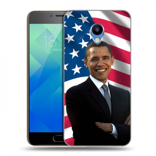 Дизайнерский пластиковый чехол для Meizu M5 Барак Обама
