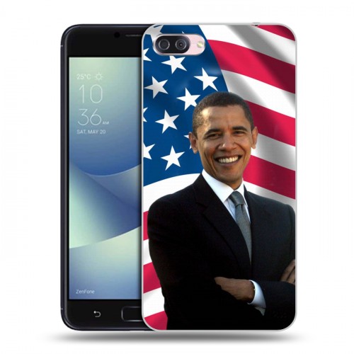Дизайнерский пластиковый чехол для Asus ZenFone 4 Max Барак Обама