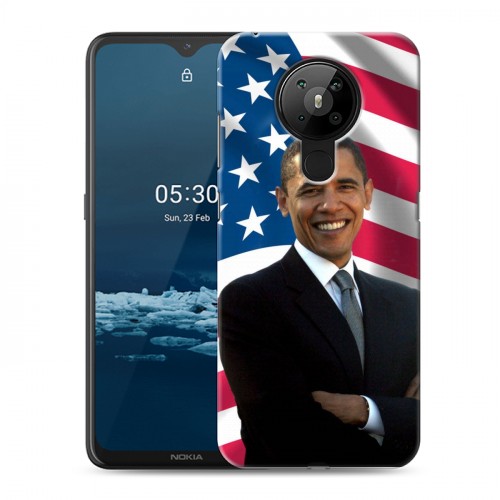 Дизайнерский пластиковый чехол для Nokia 5.3 Барак Обама
