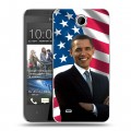Дизайнерский силиконовый чехол для HTC Desire 300 Барак Обама