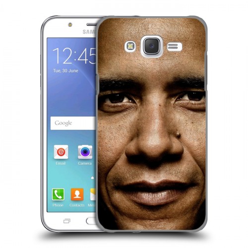 Дизайнерский пластиковый чехол для Samsung Galaxy J5 Барак Обама
