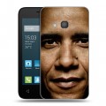 Дизайнерский силиконовый чехол для Alcatel One Touch Pixi 4 (4) Барак Обама