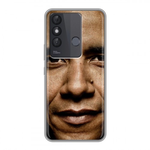 Дизайнерский силиконовый с усиленными углами чехол для Itel Vision 3 Plus Барак Обама