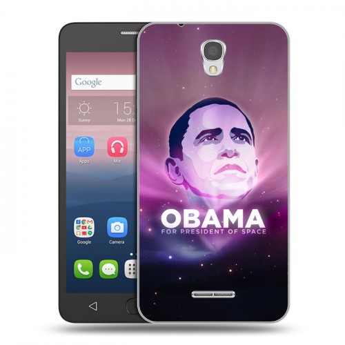 Дизайнерский силиконовый чехол для Alcatel Pop 4 Барак Обама