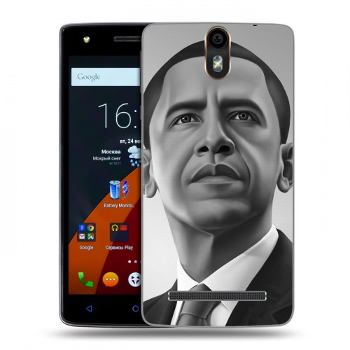 Дизайнерский силиконовый чехол для Wileyfox Storm Барак Обама