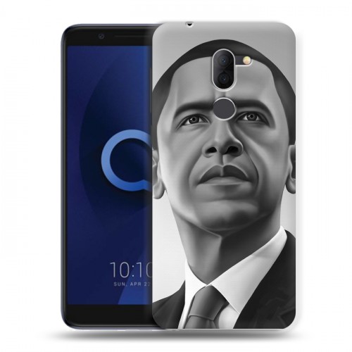 Дизайнерский пластиковый чехол для Alcatel 3X Барак Обама