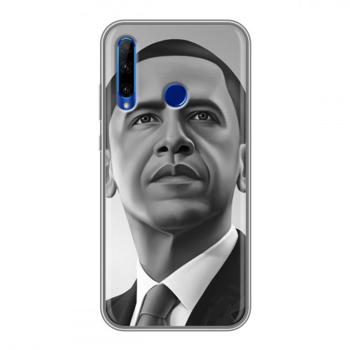 Дизайнерский силиконовый чехол для Huawei Honor 10i Барак Обама