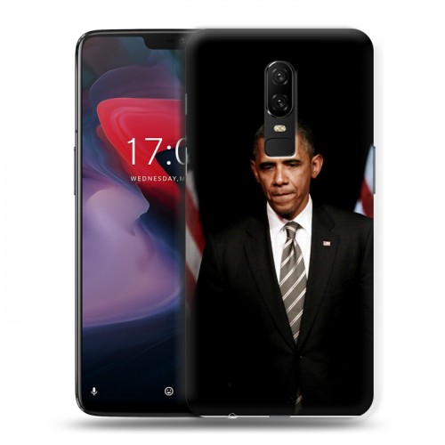 Дизайнерский пластиковый чехол для OnePlus 6 Барак Обама