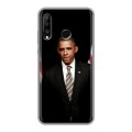 Дизайнерский силиконовый с усиленными углами чехол для Huawei P30 Lite Барак Обама