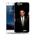 Дизайнерский пластиковый чехол для Huawei Ascend G7 Барак Обама