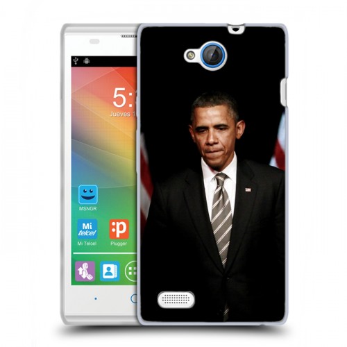 Дизайнерский пластиковый чехол для ZTE Blade G Lux Барак Обама