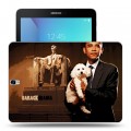 Дизайнерский силиконовый чехол для Samsung Galaxy Tab S3 Барак Обама