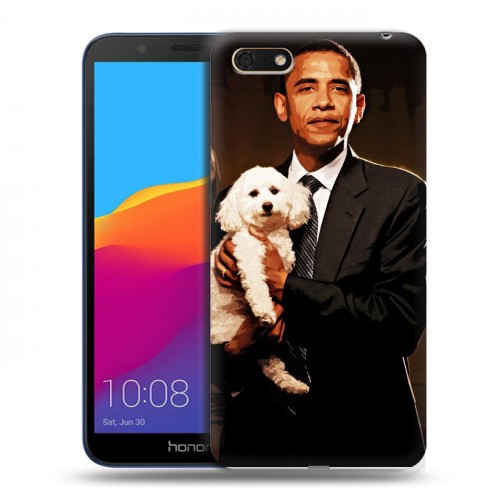 Дизайнерский пластиковый чехол для Huawei Honor 7A Барак Обама